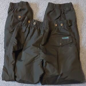 Columbia Medium Black Snow Pants Not Insulated Nylon